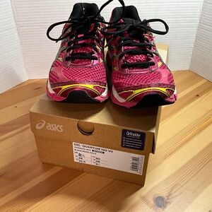 ASICS Gel Quantum 180 VII Rose Gold & Black Women’s Ortholite Athletic Shoe 8.5